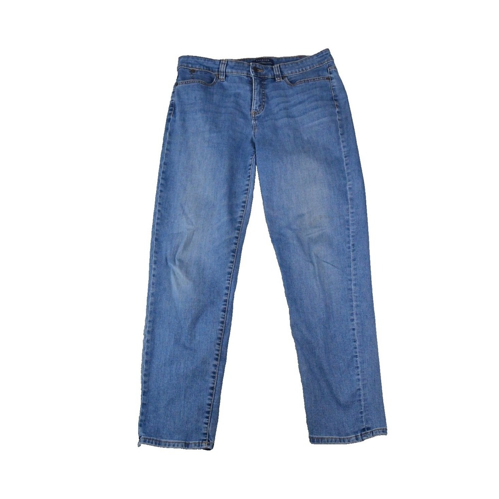 Talbots Simply Flattering Straight Leg Jeans Womens 32x28 Blue Denim Mid Rise